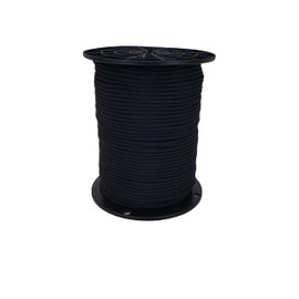 3/16 inch Black Polyester Bungee/Shock Cord - 500 Foot Spool | Marine Grade - High UV and Abrasion Resistance