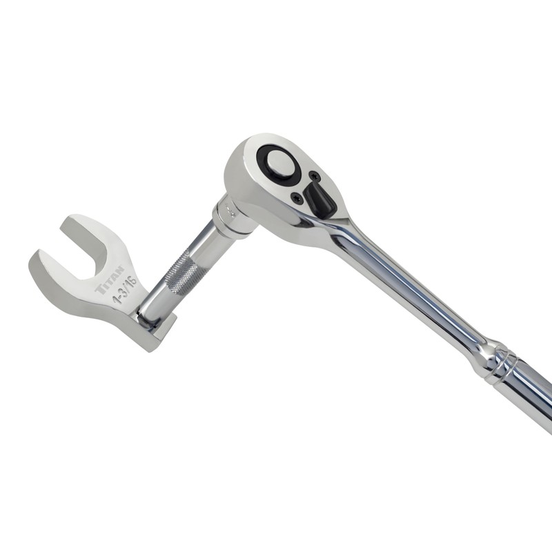 Titan 17671 7-Piece 1/2-Inch Drive SAE Jumbo Crowfoot Wrench Set