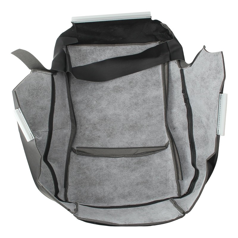 AUTOKAY Driver & Passenger Bottom Perforated Leather Seat Cover for