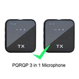 JCMOYUTY for PQRQP 3 in 1 Microphone GT19 Windscreen Wireless Lavalier Microphone Deadcat Furry Cover, 2-Pack Grey Wind Screen Accessory