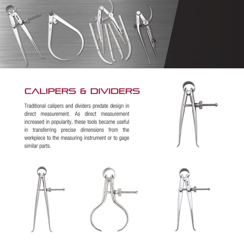 Starrett Toolmakers Spring-Type Caliper and Divider with Bow Spring and