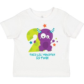 inktastic Monster 2nd Birthday Toddler T-Shirt 3T 0020 White 2c4b7