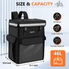 Insulated Food Delivery Backpack, Insulated Bag with Removable Divider, Reflective