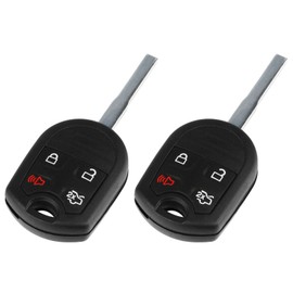 Key Fob fits 2011-2016 Ford Vehicles Keyless Entry Remote 4btn w/High Security Blade (CWTWB1U793), Set of 2