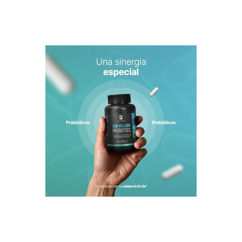 B Life Probióticos 200 Billones con 140 cápsulas | 11