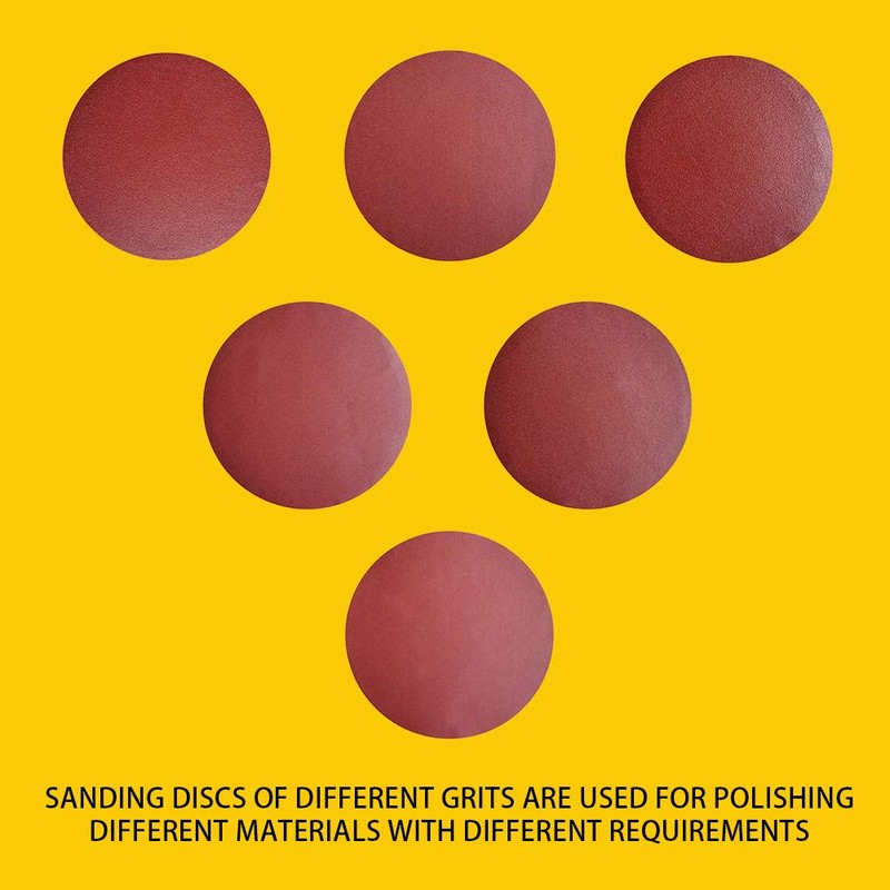 TPmax 30 PCS 200mm NO-Hole PSA Aluminum Oxide Sanding Disc,
