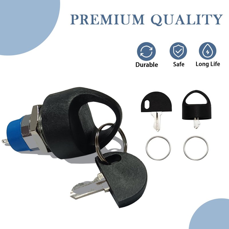 Mobility Scooter Key Switch, Ignition Starter On Off Switch Lock,