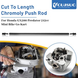 VCUJSUC Cut To Length Chromoly Push Rod for Honda GX200 For Predator 212cc Mini Bike Go Kart
