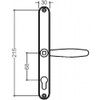 Fullex 68PZ Lever / Lever - UPVC Door Handle -