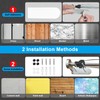 Loputon Kitchen Roll Holder under Cabinet, Aluminum Alloy Paper Towel
