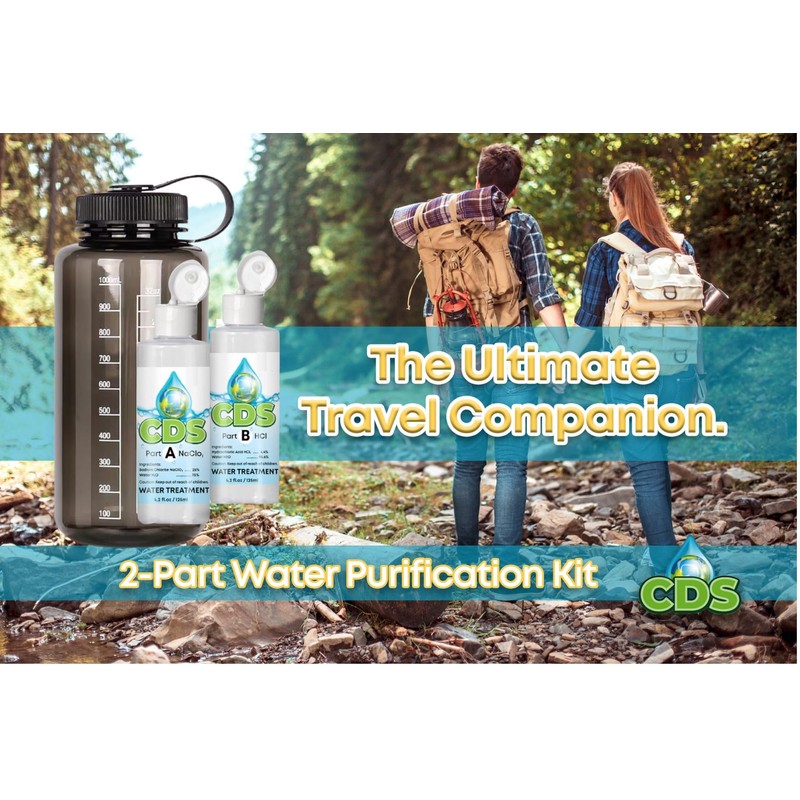 125 ml Chlorine Dioxide Kit with Water Bottle and Accu-Drop