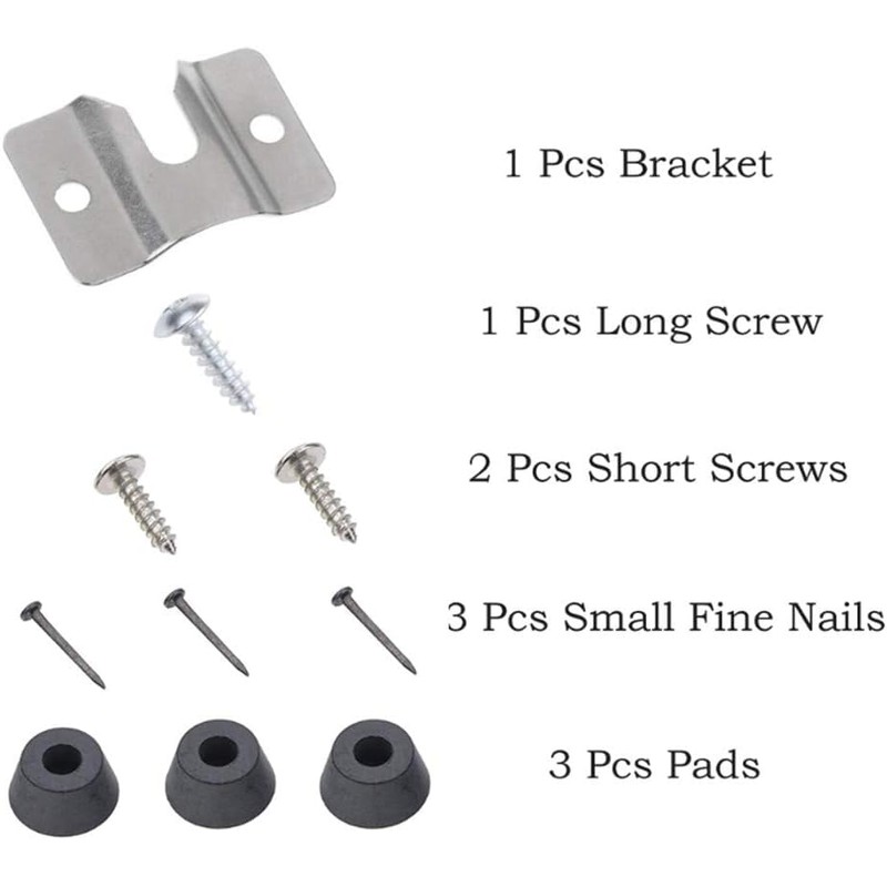 Dartboard Bracket Hanging Kit – Stainless Steel Wall-Mount Bracket with