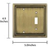 Henne Bery Sunken Pearls Heavy Duty Decorative Wall Plate Switch
