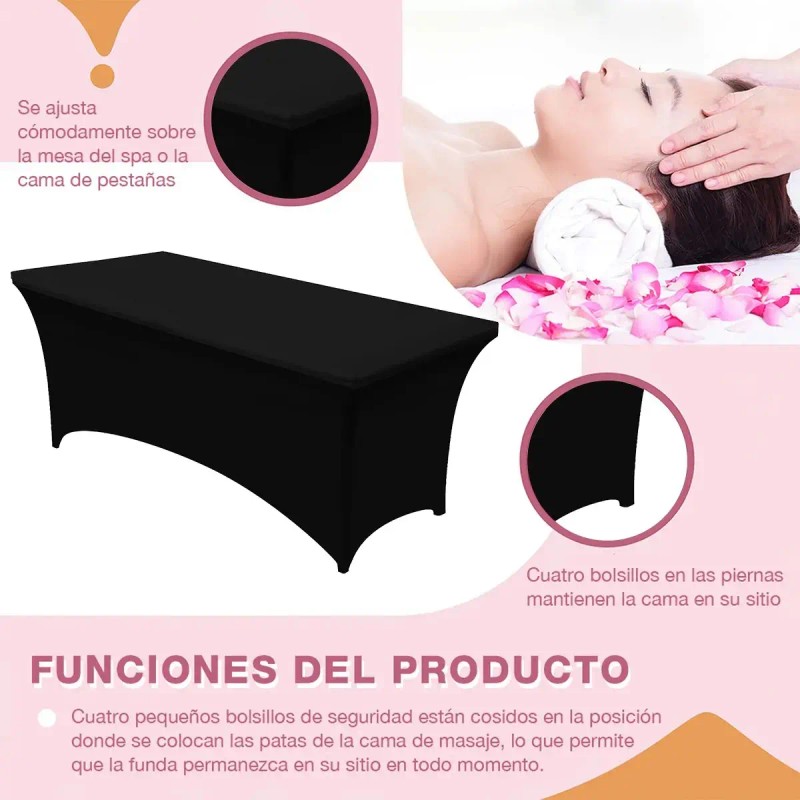 2pz Funda Cubre Camilla Lashista, Micropigmentation Y Masaje