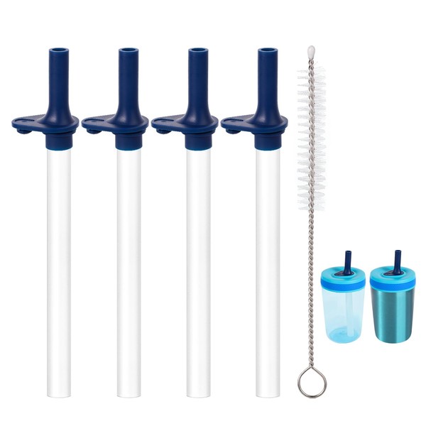 4pcs Replacement Straws with Bite Valve for Zak Designs Kelso