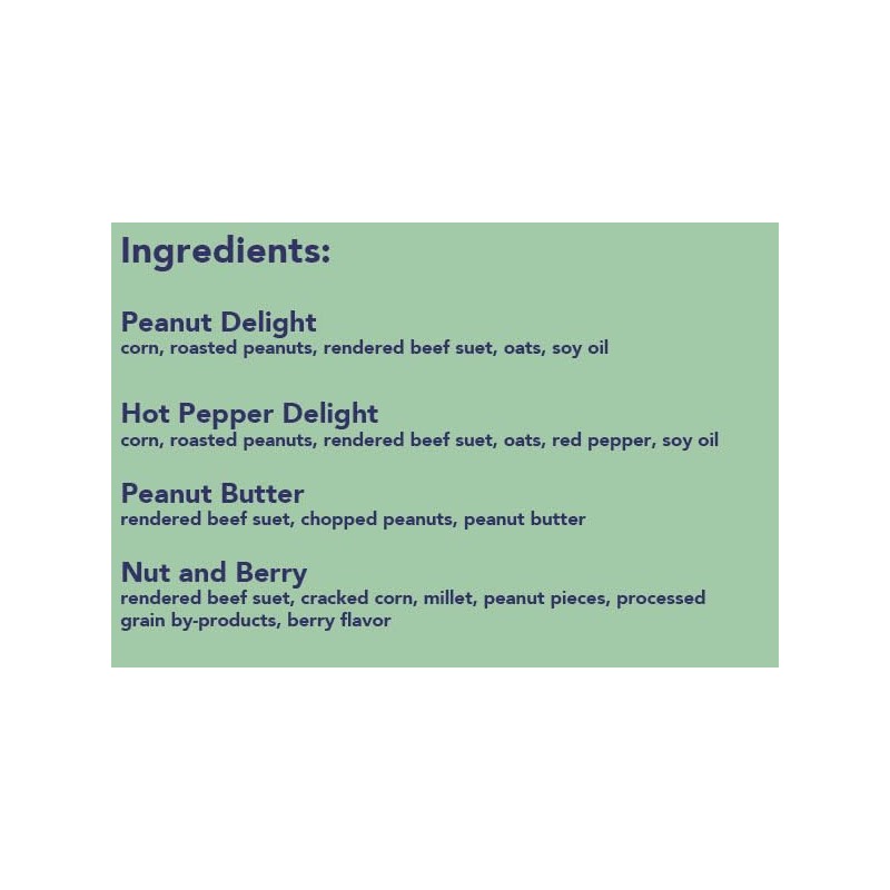 BestNest Suet Sampler Package, 48 Suet Cakes