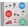 Curious Columbus Vehicles Fridge Magnets for Toddlers 1-3 Year Olds.