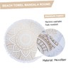 NOLITOY Mat Beach Towel Soft Microfibre Round Beach Blanket Picnic
