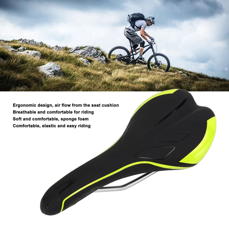 Mountain Bike Saddle Shock Absorption Breathable Comfortable Sponge Foaming Bike