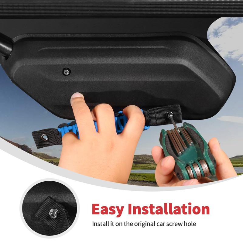 Linskip Grab Handle Rear Window Grip Handle for 2018-2025 Jeep