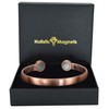 Solid Copper Bracelet Men Women Large Magnetic Copper Bangle Large