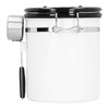 Sealing Container with Spoon Stainless Steel Coffee Beans Canister with