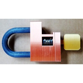 3d Disc Cutaway Padlock / New / Furnished with 1 Key