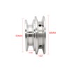 Aluminum Alloy Pulley Double Groove 50/60mm 8-20mm Fixed Bore Pulley