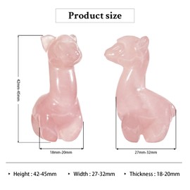 KYEYGWO Carved Rose Quartz Stone Alpaca Figure, Small Crystal Alpacas Statue, Palm Pocket Stones Healing Stone Animal Sculpture Lucky Charm Lama Collectible Figure Talisman Ornament Home Decoration,