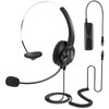 AGPTEK® Hands-Free Call Center Noise Cancelling Corded Monaural Headset Headphone