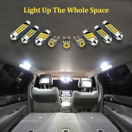 BMTxms 10x White Interior LED Lights Cargo Truck for 2003-2008 Dodge Ram 1500 2500 3500