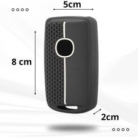 Genérico Funda de Silicona para Llave Mazda 2, 3, 6, Mazda CX-30, Mazda MX-30, Mazda CX-9, Mazda CX-5, Mazda CX-8 y Mazda MX-5 4 Botones. Protector Carcasa para Llaves Accesorios (1, Blanco)