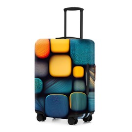 ReignSword Luggage Covers for Suitcase Tsa Approved, Travel Suitcase Cover Protector Fits 29-32 Inch Luggage, Washable Baggage Covers (XL, Personality Cyber ​​7)