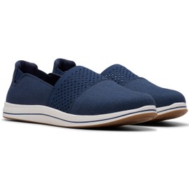 Clarks Breeze Vibe Women's Slip On, 10 B(M) US, Navy