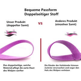 VOARGE 15 Stück Welpenhalsbänder für züchter, Einstellbar welpenhalsband, Halsband Welpe Verwendet für Neugeborene Haustiere Hündchen Identification Hundemarken,Mehrfarbiges Nylon Welpenhalsbänder