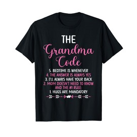 The Grandma Code Granny Grandmother Grandparent T-Shirt