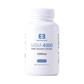 Body one product MSM Supplement, Made in Japan, MSM/4000, Methyl Sulfonylmethane, 4,000 mg, 30 Day Supplement, 450 Tablets, High Concentration, Easy to Drink, Recovery Supplement, Manufactured by GMP Factory, Certified by the Ministry of Health and Welfa