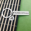 Thank You Gifts Appreciation Keychain You Make A Difference Keychain