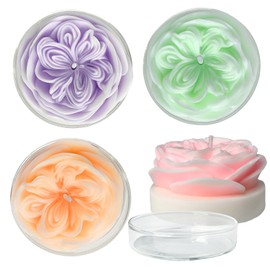 Scented Candle Set for Women Gift, 4 Pack Rose Candles in Gifted Box, 4 Floral Scents for Home Fragrance, 4 Assorted Colors,8 Hours Burn Time Each by Kissingfish