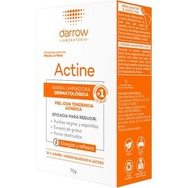 DARROW, Actine Barra Limpiadora Dermatológica, Para Piel Grasa o con Tendencia Acnéica, 70 g