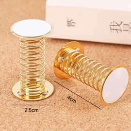 Hayaww Pack of 10 Head Shaking Feather Stand Spring Base Bobble Head Car Spring Base Shaking Doll Feather Bases Doll Accessories Base Car Shake Head Doll Bases Dashboard DIY Home Decoration (B)