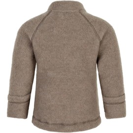 Mikk-line Walk jacket, Oeko-Tex Standard 100, baby jacket with zip for babies and children, 95% wool, 100% mulesing-free merino wool, for girls and boys, reversible cuffs, Melange Denver