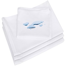 Utopia Bedding Waterproof Pillowcase 80 x 80 cm – Pack of 4 – Pillow Protectors with Zip