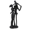 AB Tools Family of 3 Piggy Back Silhouette Figurine Statue