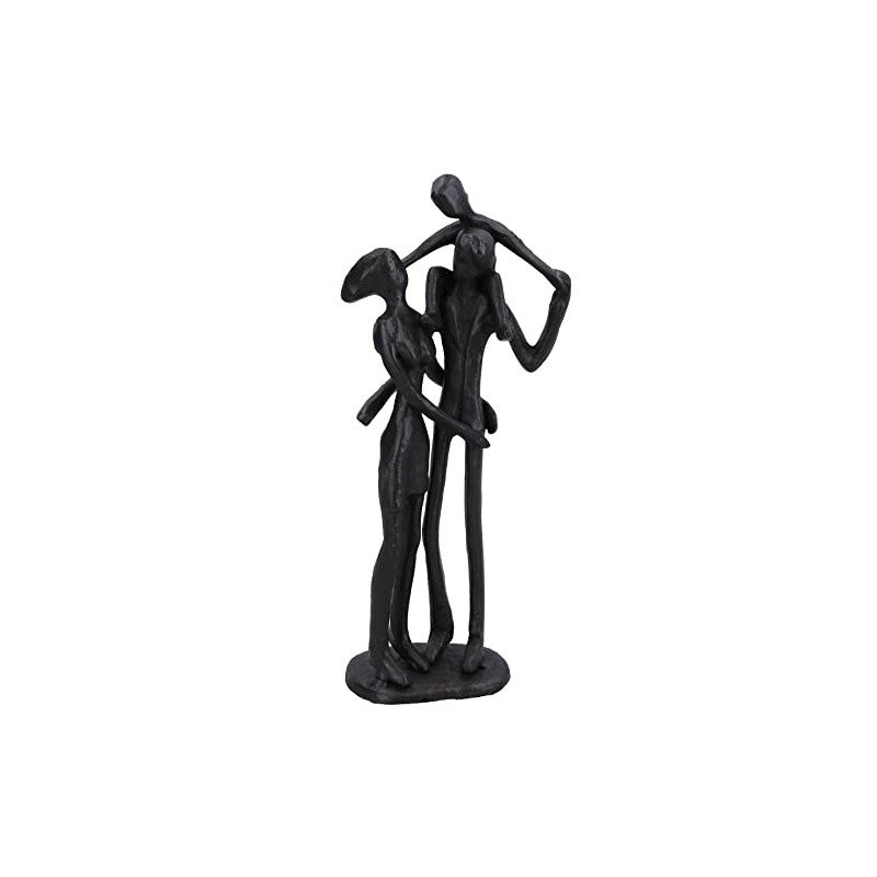 AB Tools Family of 3 Piggy Back Silhouette Figurine Statue