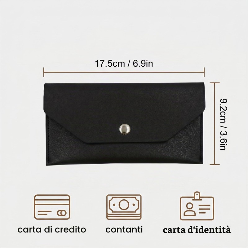Portafoglio con busta per contanti, 3 Pezzi, Portafogli per Contanti