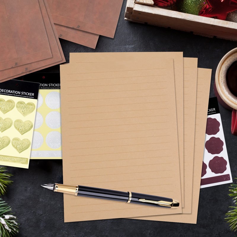 Envelope Writing Paper Set, 50 Pieces Writing Paper and Envelopes,