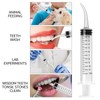 JETOP Dental Syringe 12ml Dental Irrigation Syringe with Curved Tip