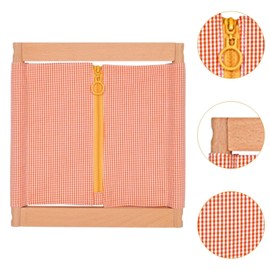 Colcolo Dressing Board for Toddlers,Early Learning Sensory Toy,Basic Life Skills Fine Motor Toy for Toddlers,Preschool, Zipper