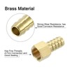 sourcing map 2pcs Brass Hose Barb Fittings, 1/2" Barb x